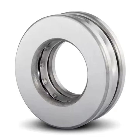 2 Pack 51101 Thrust Ball Bearings For Plane Axial Use Chrome Steel AISI 52100 With Brass Cage ABEC 3 Single Row 12x26x9mm Close-up