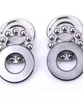 Thrust Ball Bearing 2 Pack 51105 Plane Axial Ball Bearings 25mm Bore 42mm Outer Diameter 11mm Width Chrome Steel 52100