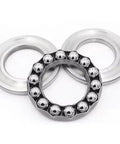 Thrust Ball Bearing 2 Pack 51105 Plane Axial Ball Bearings 25mm Bore 42mm Outer Diameter 11mm Width Chrome Steel 52100 Brass Cage