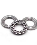 Thrust ball bearing set, two chrome‑steel bearings with inner and outer races, 25×42×11 mm