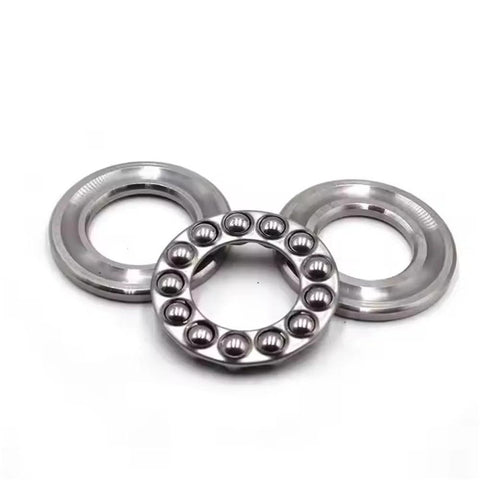 Thrust ball bearing set, two chrome‑steel bearings with inner and outer races, 25×42×11 mm