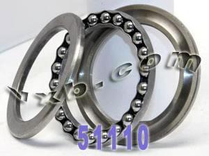 51110 Thrust Bearing 50x70x14mm made of chrome steel, disassembled view showing ball bearings and components.