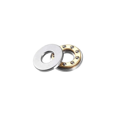Thrust Ball Bearings 5mm Bore 12mm OD 4mm Thick Chrome Steel 52100 With Brass Cage Two Pieces