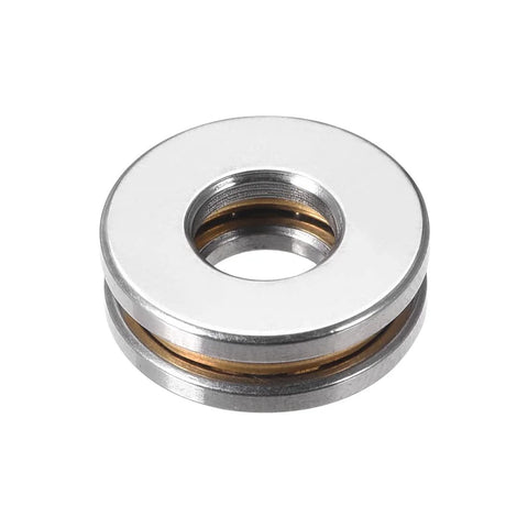 Thrust Ball Bearings 5mm Bore 12mm OD 4mm Thick Chrome Steel 52100 With Brass Cage, ideal for small machinery and hobby projects