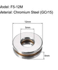 Thrust Ball Bearings 5mm Bore 12mm OD 4mm Thick Chrome Steel 52100 With Brass Cage for Small Machinery and Hobby Projects