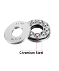 Thrust Ball Bearings 10mm Bore 24mm Outer Diameter 9mm Width Chrome Steel AISI 52100 ABEC 3 Single Row Set Of 2 High Precision Bearings