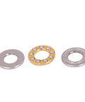Thrust Ball Bearing 8mm Bore 22mm Outer Diameter 7mm Width Chrome Steel components displayed. Ideal for rotation machinery applications.