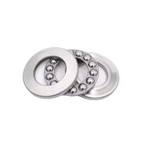 Two chrome steel thrust ball bearings, 17x30x9 mm, ABEC3, single-row