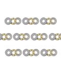 Thrust Ball Bearing Set 3 Mm Bore 8 Mm Outer Diameter 3.5 Mm Width Chrome Steel AISI 52100 Brass Cage Single Direction Pack Of 10
