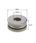 Thrust Ball Bearing Set 3 Mm Bore 8 Mm Outer Diameter 3.5 Mm Width Chrome Steel AISI 52100 Brass Cage