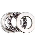 Thrust Ball Bearing Set Two Pack For Low Speed Axial Load Applications 17mm Bore 30mm Outer Diameter 9mm Width Chrome Steel GCr15