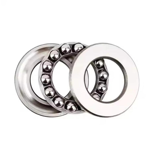 Thrust Ball Bearing Set Two Pack For Low Speed Axial Load Applications 17mm Bore 30mm Outer Diameter 9mm Width Chrome Steel GCr15