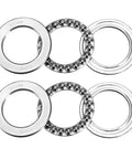 Heavy Duty Thrust Ball Bearings 40mm Bore, 60mm Outer Diameter, 13mm Width, Chrome Steel AISI 52100 ABEC 3 Single Row, Set of 2