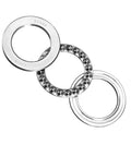 Heavy Duty Thrust Ball Bearings 40mm Bore, 60mm Outer Diameter, 13mm Width, Chrome Steel AISI 52100, ABEC 3, Set of 2, exploded view