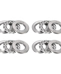 Thrust Ball Bearings Four Pack 51100 Three In One Set For Hobbyists And Pros, 10mm Bore, Chrome Steel, Brass Cage, 24mm Outer Diameter