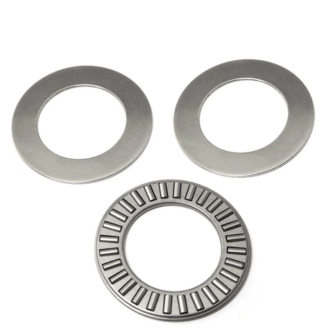 Heavy Duty Thrust Needle Roller Bearing Set NTA1220 2TRA with two washers for one way axial load, view with components separated