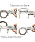 Two Sets Of Thrust Needle Roller Bearings With Four Washers 55mm Inner Diameter 78mm Outer Diameter measured with calipers