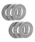 Heavy Duty Thrust Needle Roller Bearing Kit With Washers For Smooth Motion Quiet Operation One Half Inch Bore Fifteen Sixteenths Inch Outer Diameter Five 64th Inch Width
