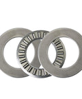 Thrust Needle Roller Bearing Kit For One Way Axial Load, 6 Sets NTA1220 Plus 2 TRA Washers, steel cage rollers front view