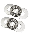 Thrust Needle Roller Bearing Set AXK1024 With Washers Heavy Duty 10mm Bore 24mm Outer Diameter 4mm Width Includes 2 Bearings and 4 Washers