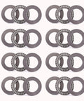 Professional Grade Thrust Needle Roller Bearing Set For Lawn Tractors And Riding Mowers To Slash Steering Friction Eight Flat Bearings With Washers