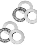 Thrust Needle Roller Bearing Set AXK2035 with Washers for Lawn Tractor Steering, 20 mm Bore, 35 mm OD, 2 mm Width, oil lubed