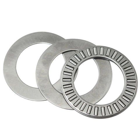 Two Sets Thrust Needle Roller Bearings NTA1625 And TRA with two washers, durable steel, for heavy-duty axial load applications.