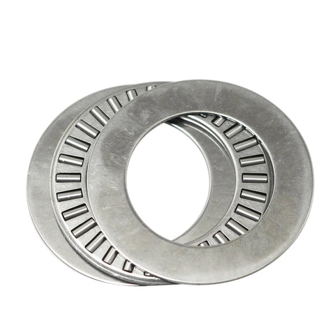 Two Sets Thrust Needle Roller Bearings NTA1625 And TRA with Washers shown in durable bearing steel, 1 inch ID, for heavy-duty use.