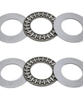 Two Sets Of Thrust Needle Roller Bearings With Four Washers 55mm Inner Diameter 78mm Outer Diameter 3mm Width Industrial Bearing