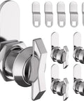 Five Eighths Inch Thumb Operated Offset Cam Lock Set Keyless Five Piece Compartment Lock Zinc Alloy