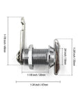 Two pack thumb operated cam locks deliver quick, tool free installation for RV compartments, cabinets, and drawers.
