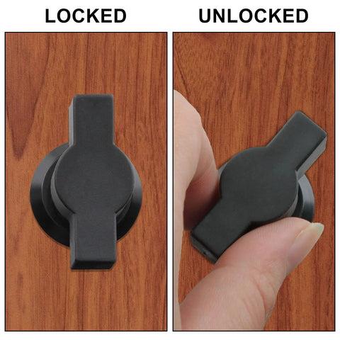 Two Pack Thumb Operated Offset Cam Lock Fits On Panels Up To Nine Millimeters Thick With T Handle Swing Knob Turn Cam Lock for cabinets