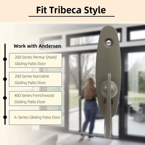 Heavy Duty Thumb Latch Replacement For Sliding Patio Doors Zinc Alloy Lock With Tribeca Style for Andersen 200 and 400 Series