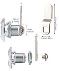 Effortless, keyless access with a thumb operated offset cam lock for RVs, campers, storage cabinets, drawers, and mailboxes; simply turn the wing handle to lock or unlock, compact 19x16mm size, color S