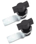Two Pack Thumb Operated Offset Cam Lock Fits On Panels Up To Nine Millimeters Thick With T Handle Swing Knob Turn Cam Lock