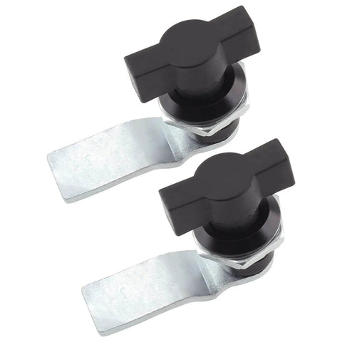 Two Pack Thumb Operated Offset Cam Lock Fits On Panels Up To Nine Millimeters Thick With T Handle Swing Knob Turn Cam Lock