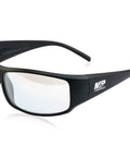Side view of Thunderbolt Full Frame Shooting Glasses with Anti Fog Lenses UV400 and ANSI Z87, featuring black durable frame.