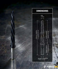 Bridge Reamer With Half Inch Shank And Almost Six Inch Length TiAlN Coated Construction Reamer for metal, shown with dimensions.