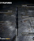 Bridge Reamer With Half Inch Shank And Almost Six Inch Length TiAlN Coated Construction Reamer For Metal Ideal For Structural Steel Iron Aluminum Wood And Plastic Works With Hand Drills Drill Presses And Magnetic Drills On The Job Site
