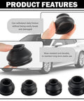 14Piece Tie Rod Boot Kit With Multi Size Rubber Ball Joint Boots For Water And Dust Protection Universal Tie Rod End Boots Kit