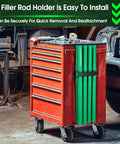 Welding Rod Storage Set With 8 Slot TIG Rod Rack And 8 40 Inch Tungsten Electrode Tubes Wall Mount Organizer by DoubleFill on toolbox