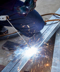 Close-up of welding using 30 Pcs ER308L Stainless Steel TIG Welding Rods Set 1 16 Inch Filler Wire Low Splatter And Corrosion Resistant