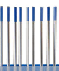 Three Thirty Second Inch By Seven Inch Two Percent Lanthanated TIG Welding Tungsten Electrodes, Ten Pack, front view