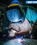 Welder using Stainless Steel TIG Welding Rods 50 Pack ER308L 1 By 16 Inch Filler Rod in workshop