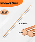 ER70S-6 TIG Welding Rod For Mild Steel, 2 Pound Pack, One Sixteenth Inch Diameter, Sixteen Inch Length, product size shown