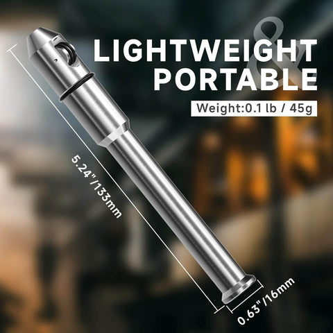 Lightweight Tig Pen Finger Feeder And Welding Rod Holder For 0.8 To 3.2 Mm Rods, 5.24 in Length, shown in metallic finish
