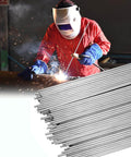 Welder using 30 Pcs ER308L Stainless Steel TIG Welding Rods Set 1 16 Inch Filler Wire Low Splatter And Corrosion Resistant For Pro Welders