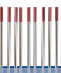 2 Percent Thoriated TIG Welding Tungsten Electrodes 3/32 By 7 Inches 10 Pack Red EWTh 2 Pro Grade Tungsten For Stable Arc And Easy Start ANSI AWS Approved For Steel Aluminum And Stainless Welding