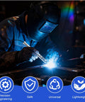 Welder using TIG Wire Feeder Pen For 1 32nd To 1 8th Inch Wires, Smooth, Precise Wire Delivery in dark workshop, Silver Zonon