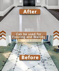 Before and after using 2000 Piece Tile Leveling System Clips For Professional Ceramic Tile And Stone Installation with a 1.5mm grout joint.